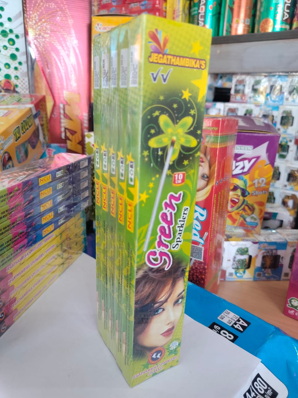 10 Cm Green Sparklers